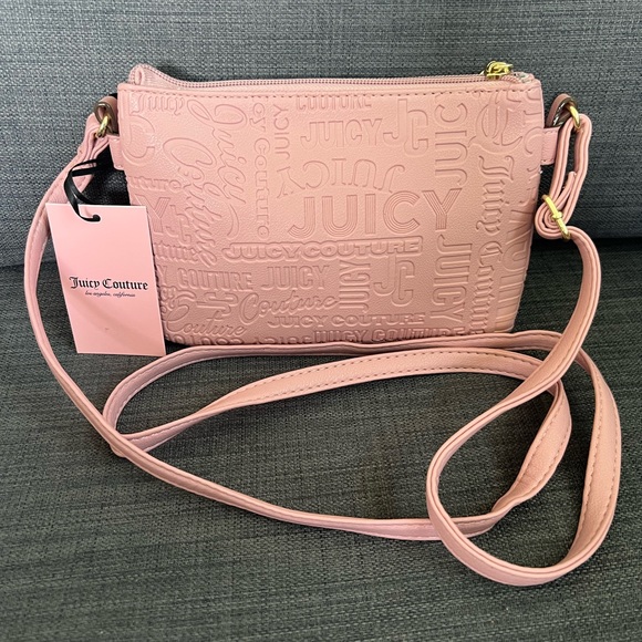 NWT JUICY COUTURE SMALL LOGO CROSSBODY BAG PURSE - Picture 5 of 9